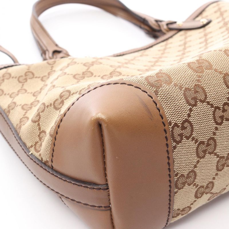 Gucci Tote GG Canvas Beige Brown
