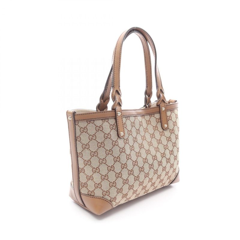 Gucci Tote GG Canvas Beige Brown