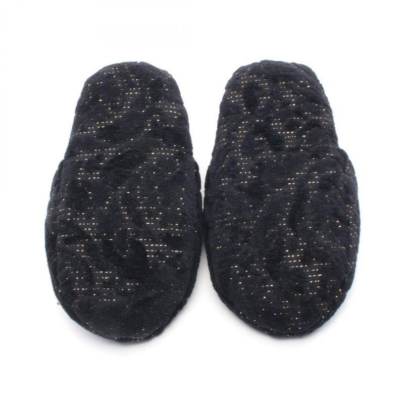 Versace Sandals Bath Slippers Barocco Gray Black