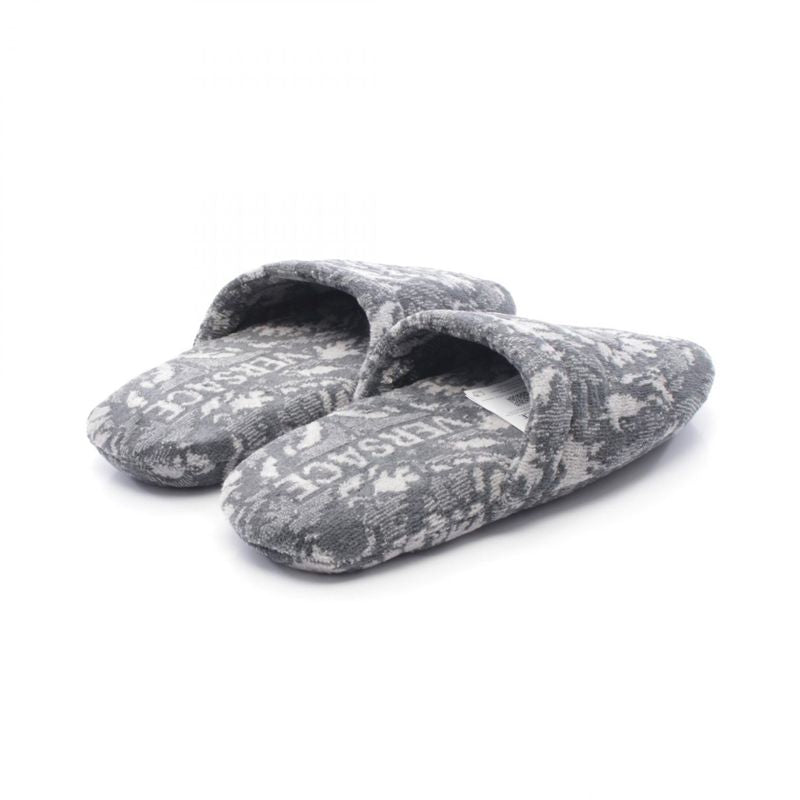 Versace Sandals Bath Slippers Barocco Gray Beige White