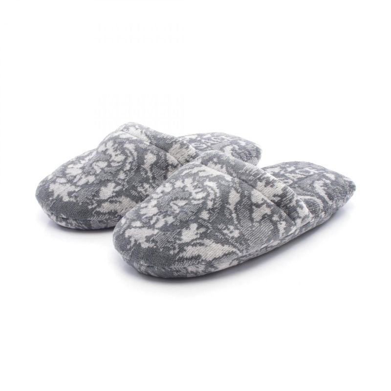 Versace Sandals Bath Slippers Barocco Gray Beige White