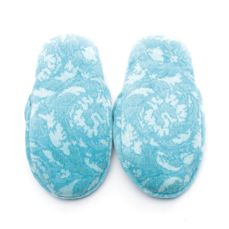 Versace Sandals Bath Slippers Barocco Blue