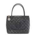 Chanel Tote Medallion Black Leather