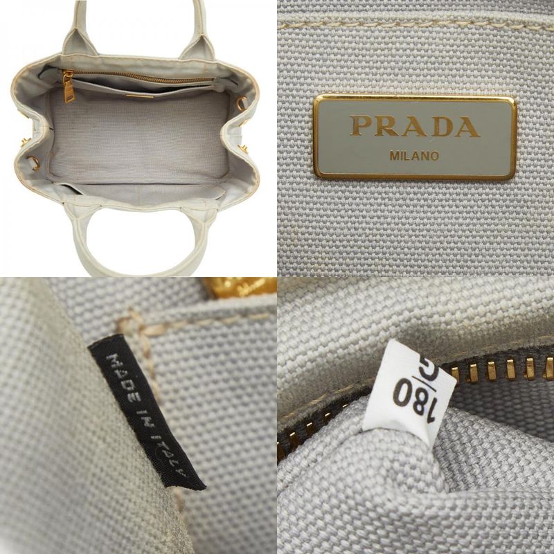 Prada Canapa Mini Tote 2-Way Shoulder Bag