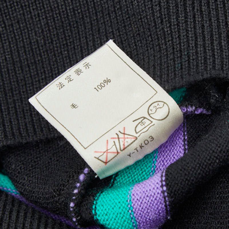 Dior Black Multicolor Wool Shoulder Bag