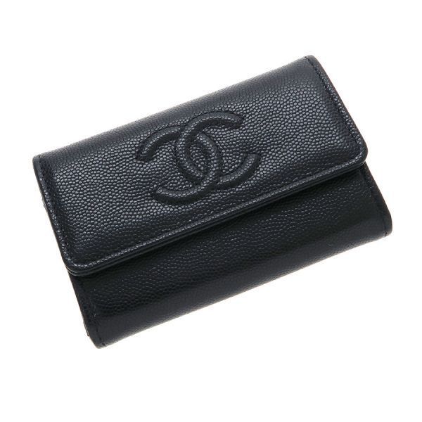 Chanel Card Case Caviar Black