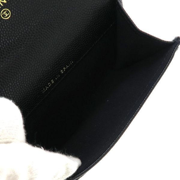 Chanel Card Case Caviar Black