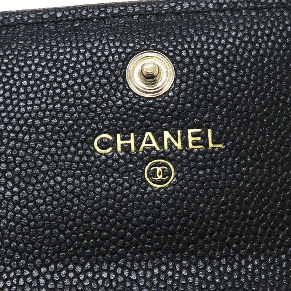 Chanel Card Case Caviar Black