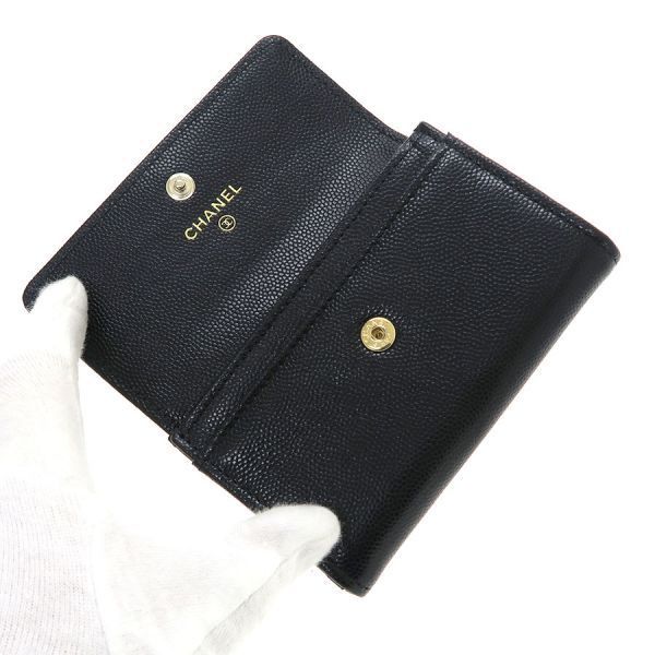 Chanel Card Case Caviar Black