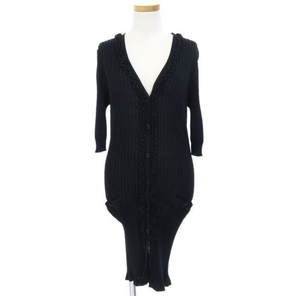 Chanel Cardigan Cotton Black