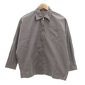 Prada Zip Up Shirt Jacket Dolman Sleeve 38 Gray