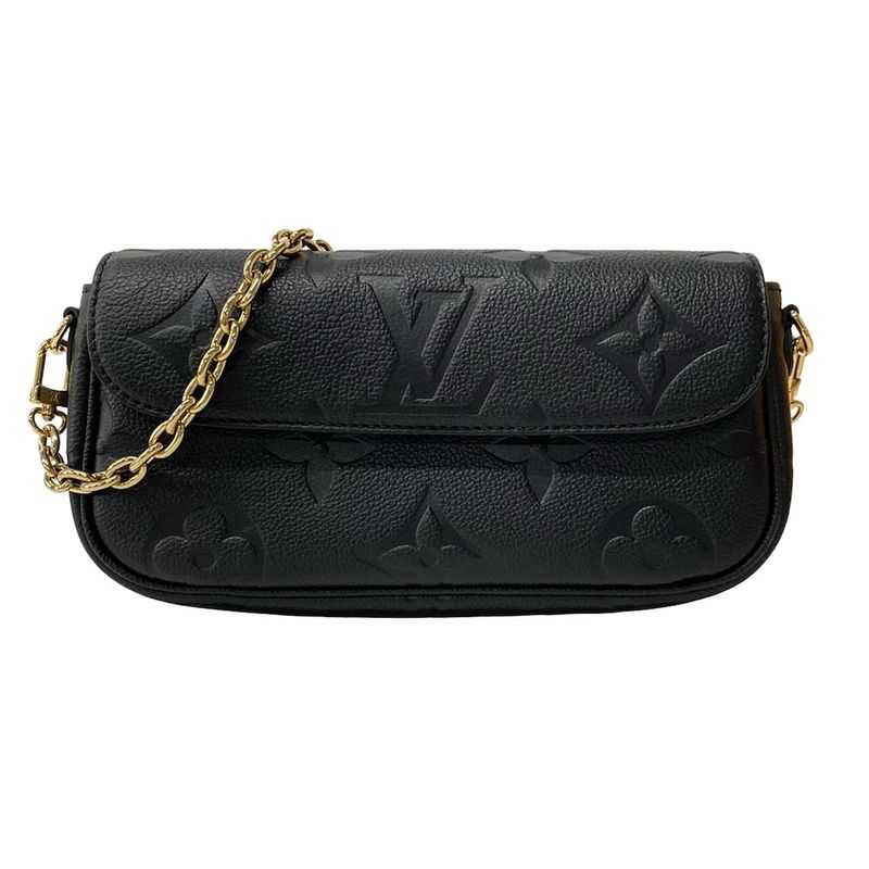 Louis Vuitton Wallet Monogram Empreinte on Chain Ivy Noir Black