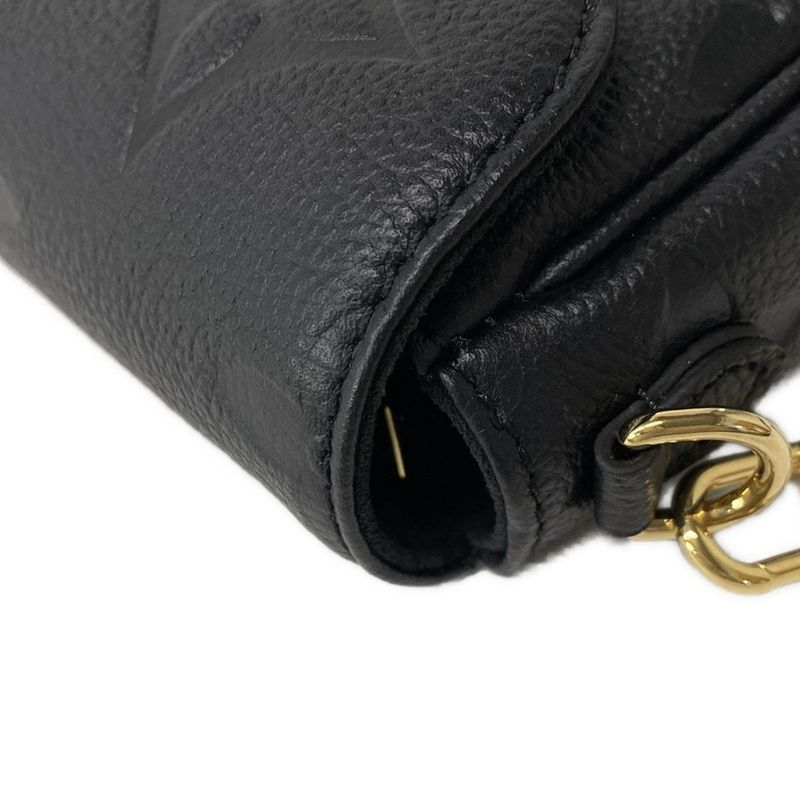 Louis Vuitton Wallet Monogram Empreinte on Chain Ivy Noir Black