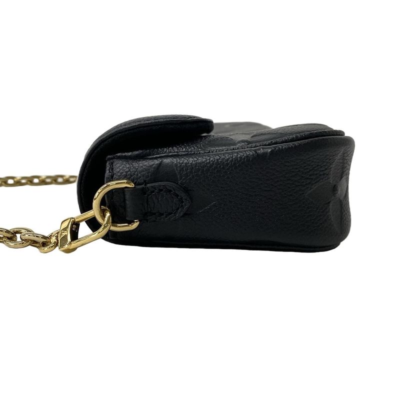 Louis Vuitton Wallet Monogram Empreinte on Chain Ivy Noir Black