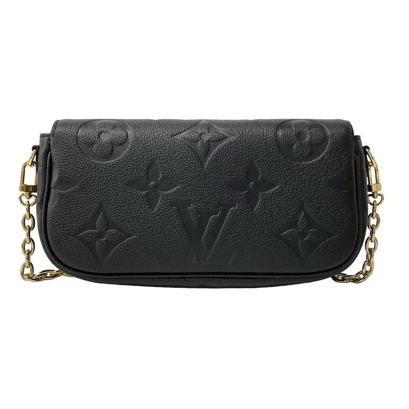 Louis Vuitton Wallet Monogram Empreinte on Chain Ivy Noir Black