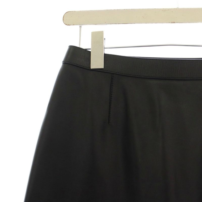 Loewe Lamb Leather Long 36 Black KH Skirt