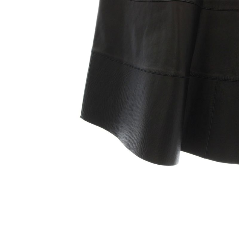 Loewe Lamb Leather Long 36 Black KH Skirt