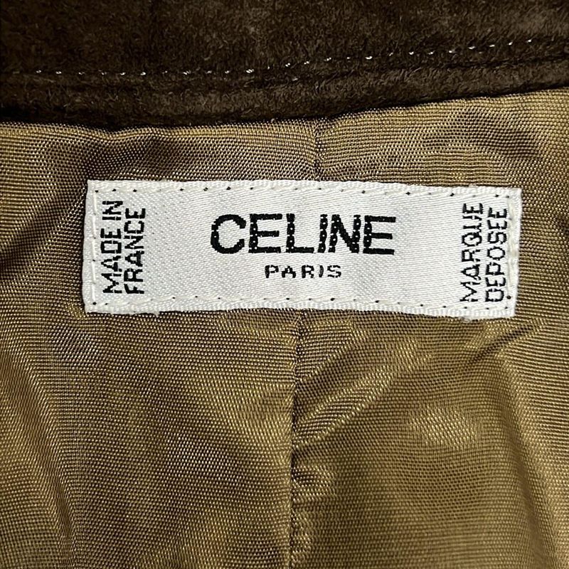 Celine Skirt 38 M Dark Brown Knee Length