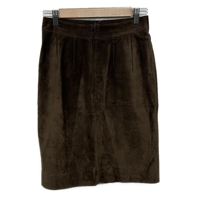 Celine Skirt 38 M Dark Brown Knee Length
