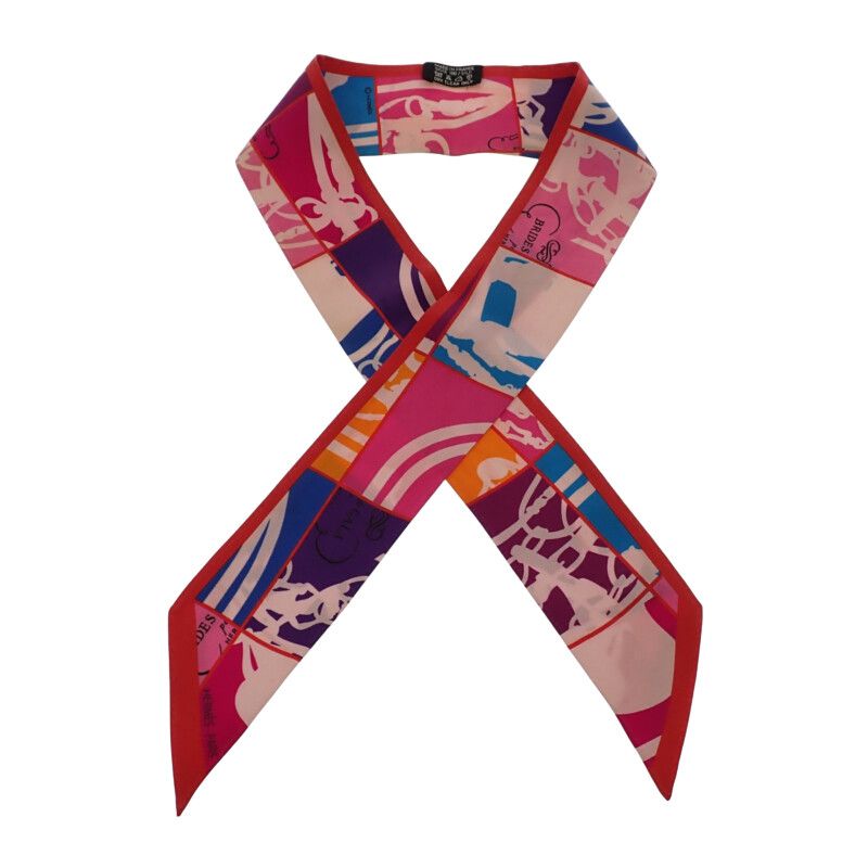 Hermes Brides de Gala En Desordre Order 13 Scarf Silk Red Rouge