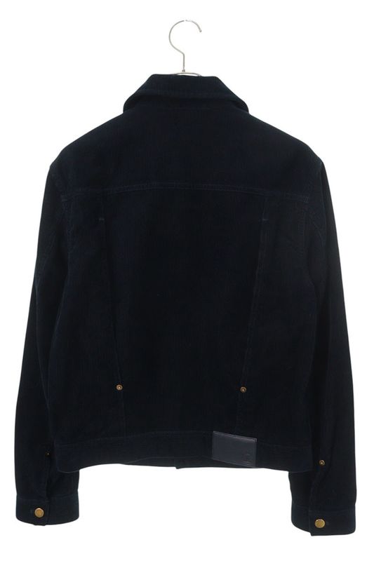 Louis Vuitton Cotton Corduroy Coveralls Jacket 44 Black