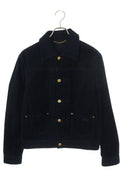 Louis Vuitton Cotton Corduroy Coveralls Jacket 44 Black