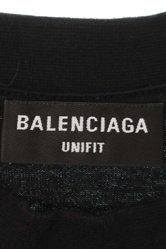 Balenciaga Rhinestone Oversize T-Shirt 3 Black Clear
