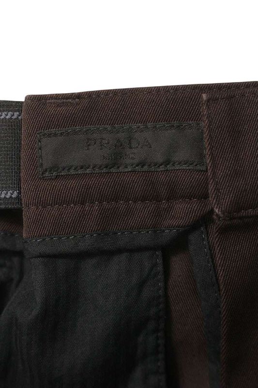 Prada Scmo Triangle Patch Chino Long Pants