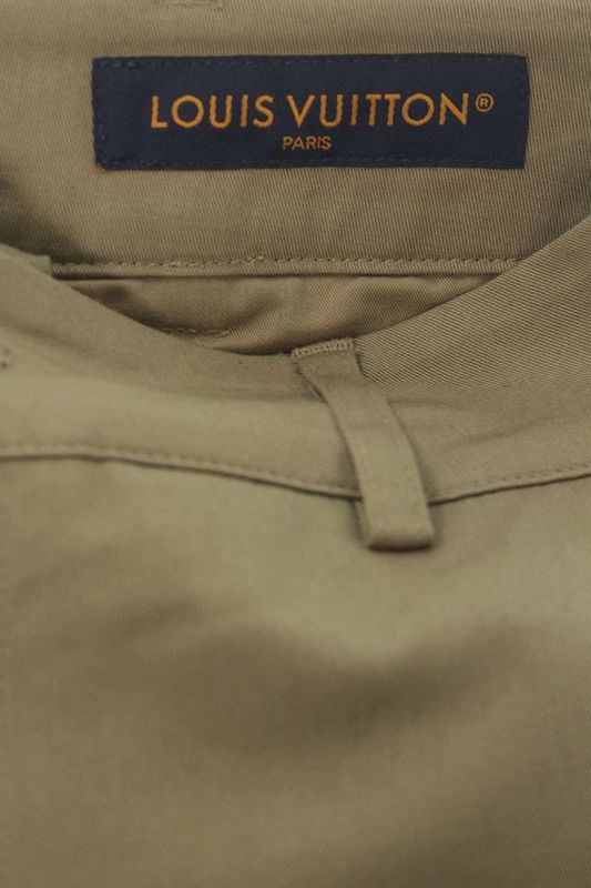 Louis Vuitton Fug Monogram Flock Pocket Long Pants 46 Beige Tone