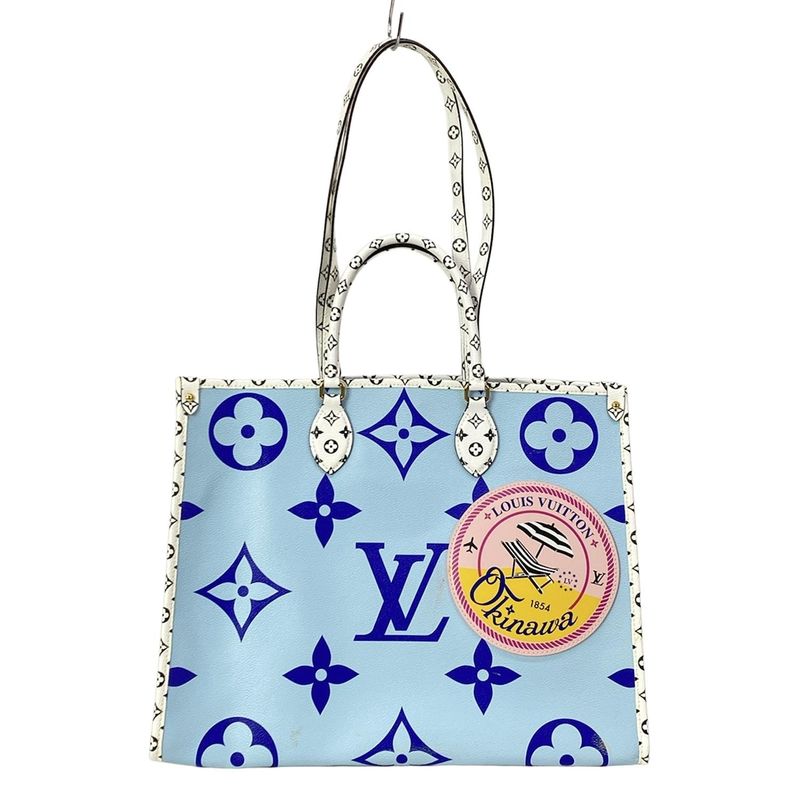 Louis Vuitton Tote Giant Monogram on the Go GM Blue