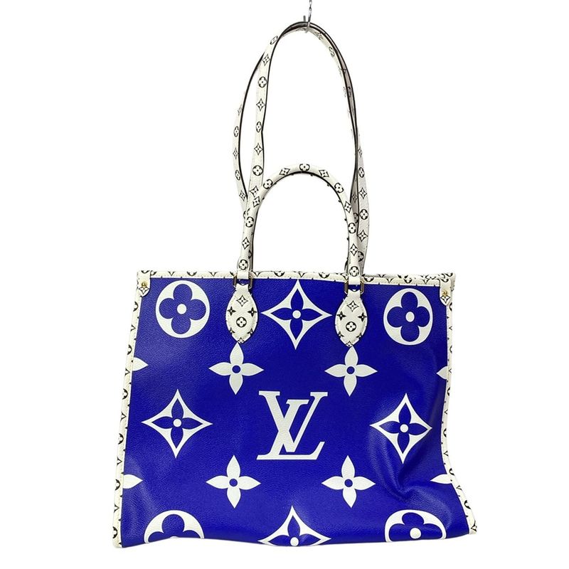 Louis Vuitton Tote Giant Monogram on the Go GM Blue