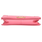 Chanel Boy 25 Lambskin Chain Shoulder Bag 25 Pink