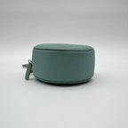 Chanel Shoulder Bag Round Caviar Leather Quilted CC Logo Gold Emerald Green — view 6