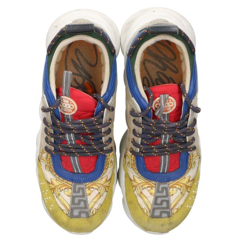 Versace Chain Reaction Baroque Pattern Sneakers 43