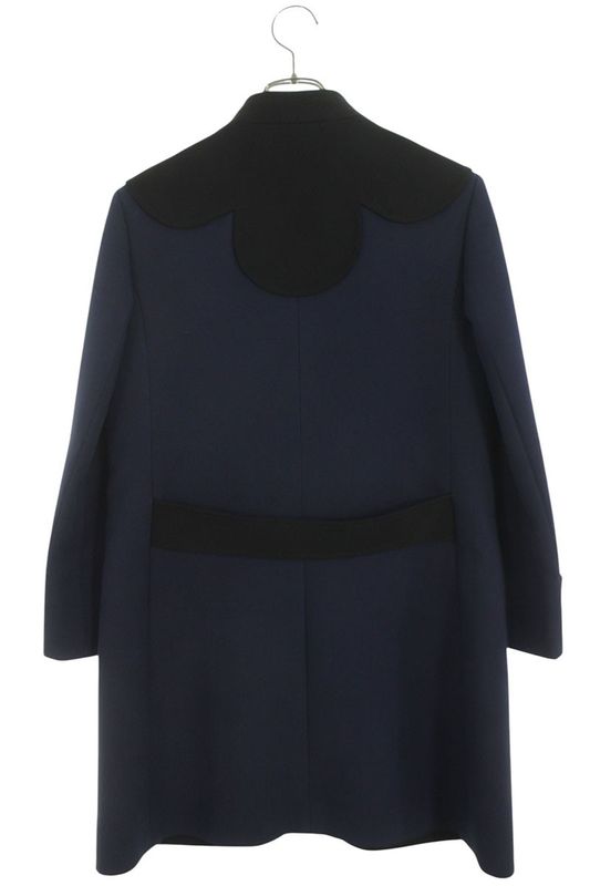 Louis Vuitton Nqa Wool Coat 36 Navy Black