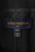 Louis Vuitton Nqa Wool Coat 36 Navy Black