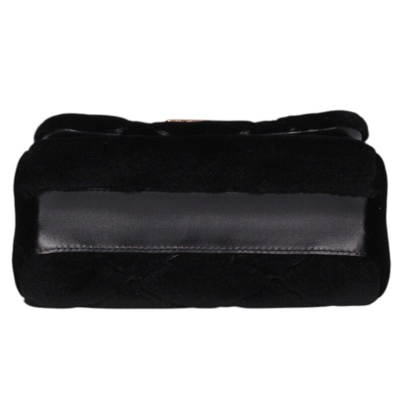 Louis Vuitton Mink Fabric Maltese Chain Shoulder Bag PM Black