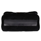 Louis Vuitton Mink Fabric Maltese Chain Shoulder Bag PM Black