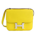 Hermes Constance Mini 18 Jo Nunapur Chevre Silver Shoulder Bag