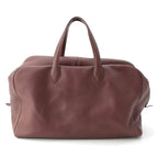 Hermes Victoria Taurillon Clemence Gold Boston Bag Tail Red Tail Brown
