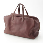 Hermes Victoria Taurillon Clemence Gold Boston Bag Tail Red Tail Brown