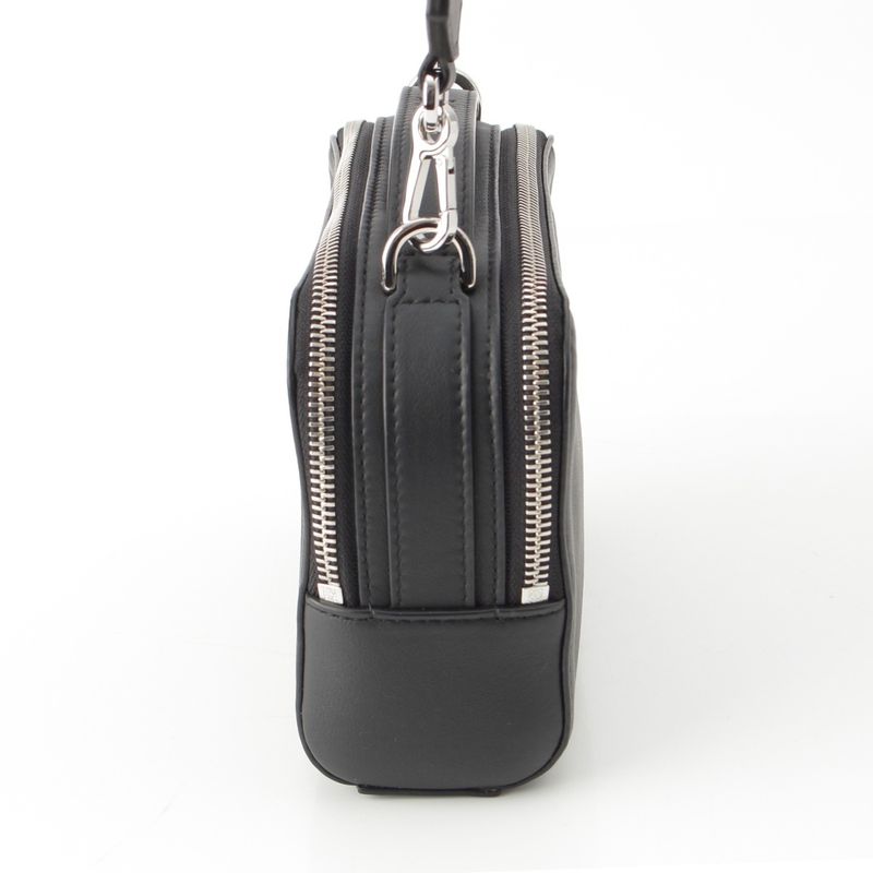 Loewe Satin Calf Anagram Camera Bag Mini Black