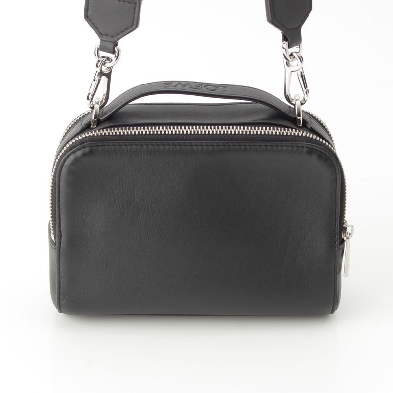 Loewe Satin Calf Anagram Camera Bag Mini Black