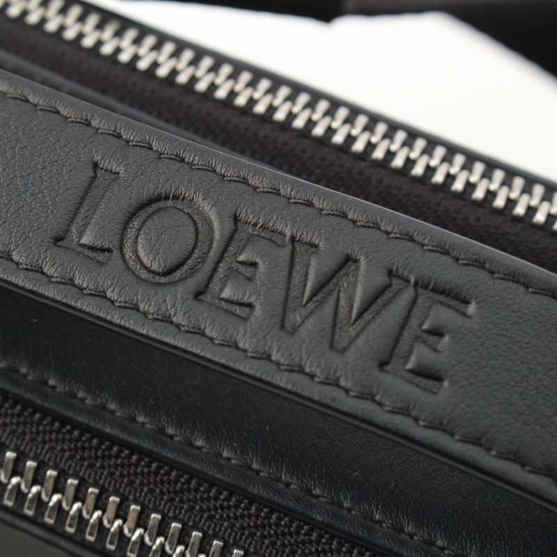 Loewe Satin Calf Anagram Camera Bag Mini Black