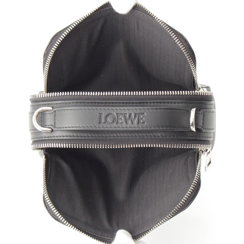 Loewe Satin Calf Anagram Camera Bag Mini Black