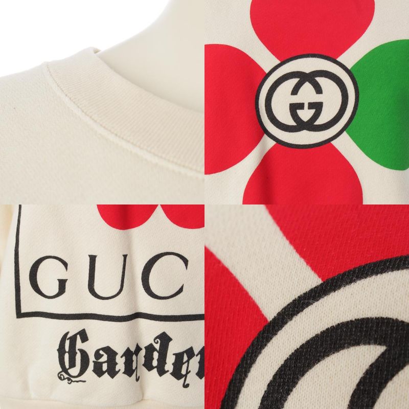 Gucci Garden Flower Cotton Long Sleeve Sweatshirt Trainer Top Shirt
