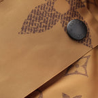Louis Vuitton Nylon Monogram Giant Coat Jacket Brown 36