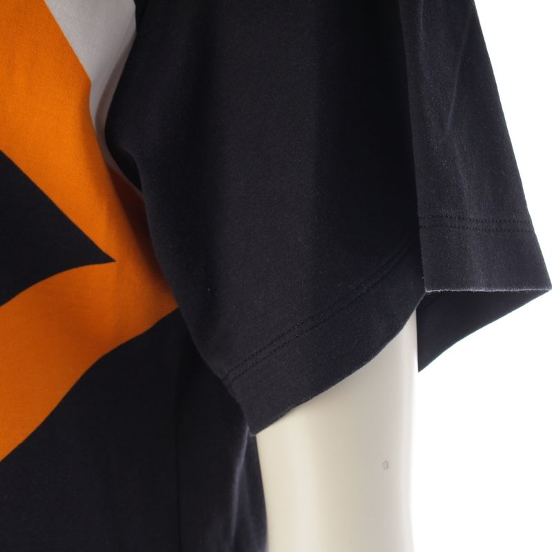 Louis Vuitton Gameon Giant Monogram Short Sleeve T-Shirt Top Orange Navy