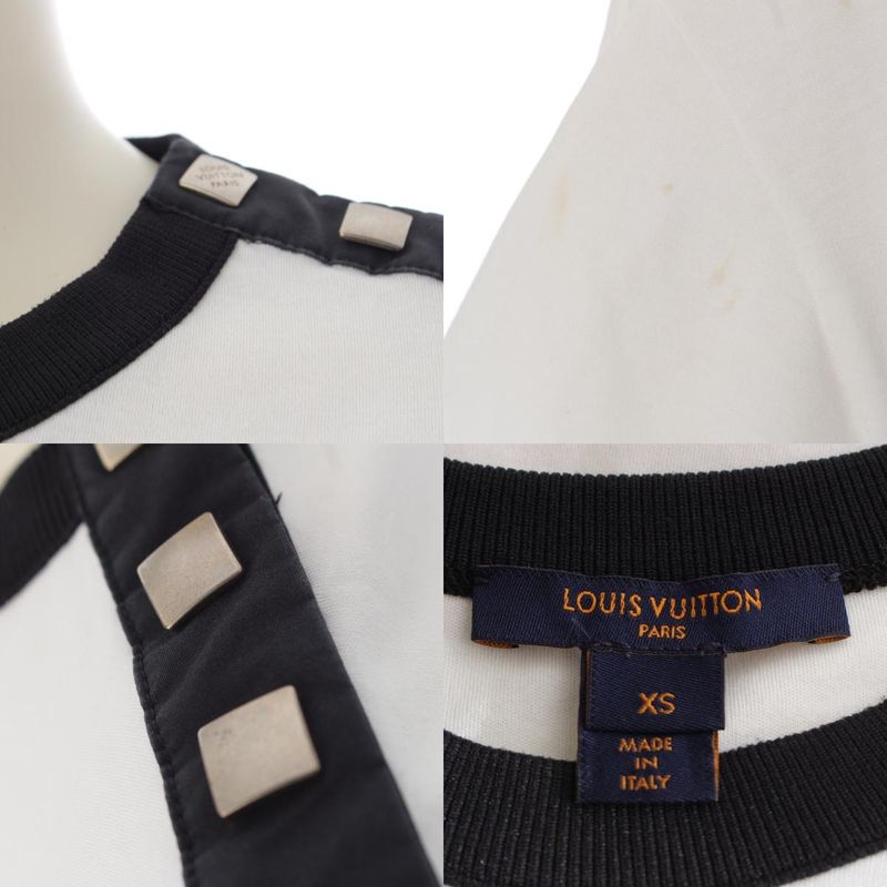 Louis Vuitton Flock Trump Embroidery Shoulder Button Short Sleeve T-Shirt