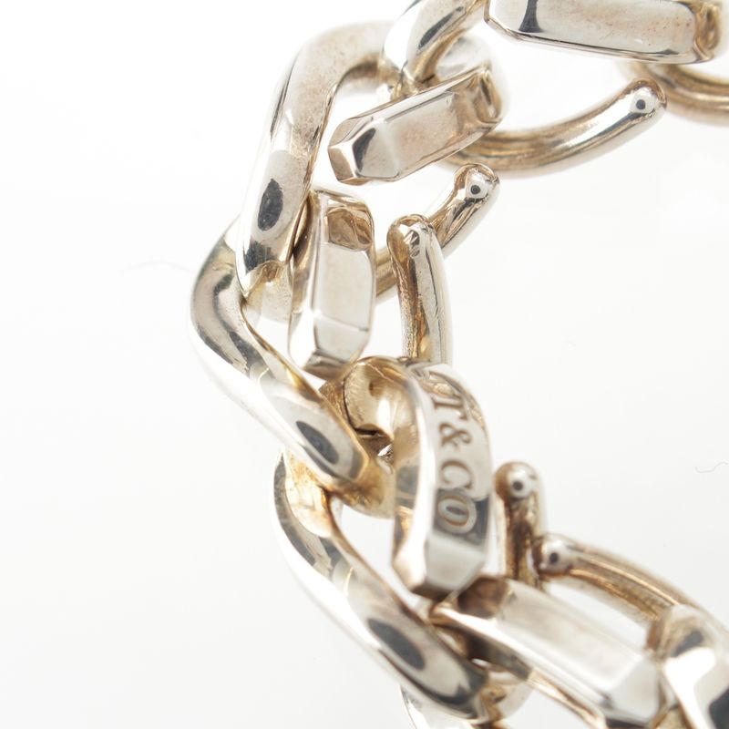 Tiffany & Co Forge Link Chain Bracelet Silver 19